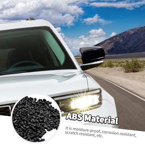 Jimen Fit for Jeep Grand Cherokee 2021-2024, 2PCS Side Door Mirror Caps Mirror Cover Trim (Black) - Image 4