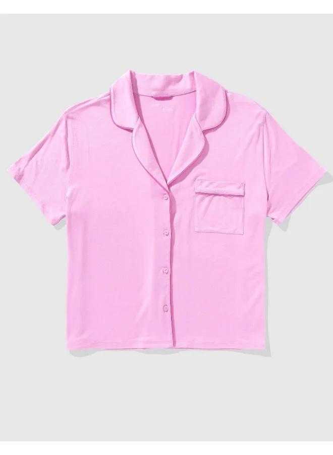 Aerie Aerie Real Soft® Short Sleeve Pajama Shirt