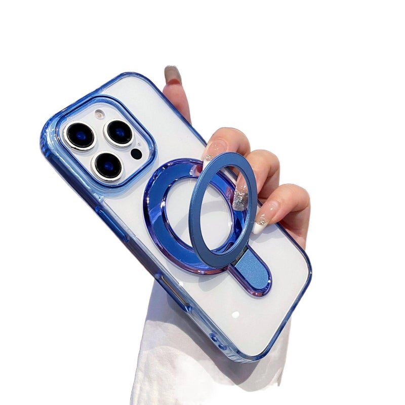 LS Silicone MagSafe Case for iPhone 17 / 17 Air / 17 Pro / 17 Pro Max with Drop Protection and Kickstand plus Shockproof plus Strong Magnetic plus Full Coverage in Black - Image 2