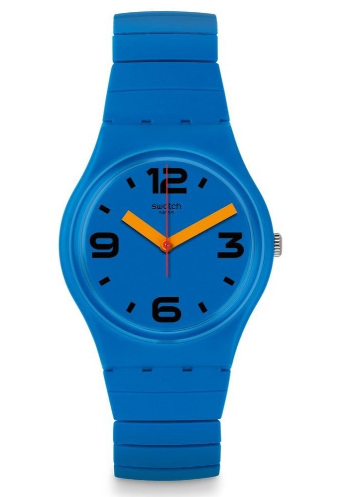 Swatch Unisex Pepeblu Quartz Movement Water Resistant Wrist Watch - 34 Mm - Image 2