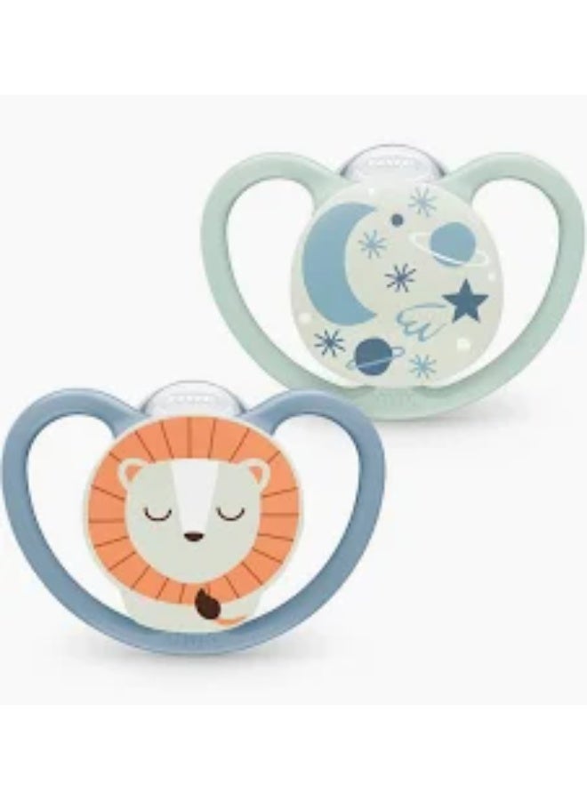 Nuk baby pacifier lion star 0-6 month 2 piece