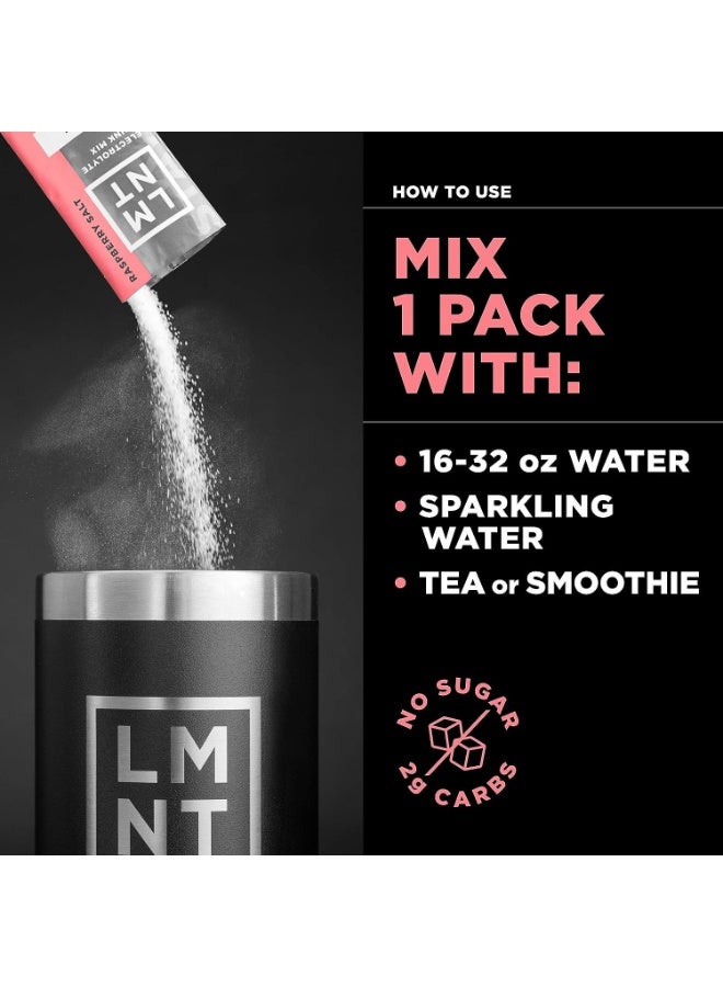 Lmnt Zero Sugar Electrolyte Drink - Raspberry Salt - 30 Count