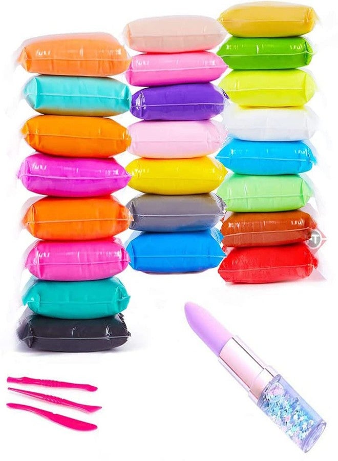 Firstly 12pcs Air Dry Clay and 1 pc Lipstick Pen, Unicorn Gifts for Girls |Uniocrn Theme Birthday Gift for Kids Age 6-8 Years, 10-12 Year Old | Gift Item for Birthday and Return Gifts - Image 1