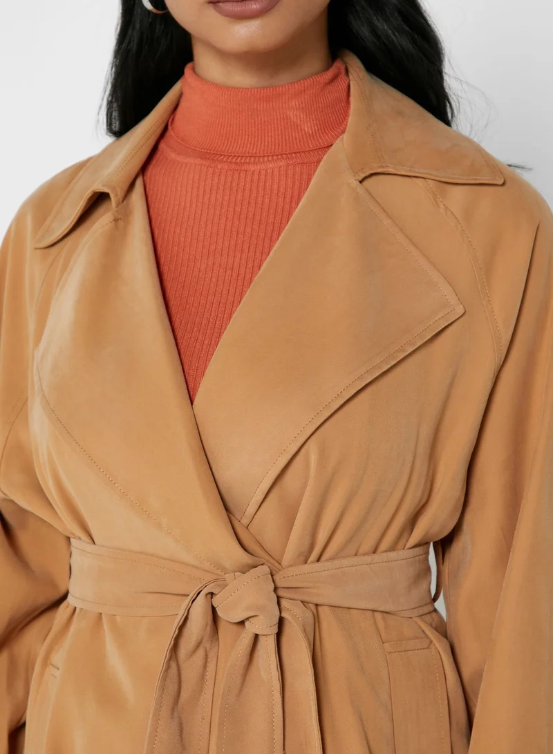 MANGO Belted Trenchcoat