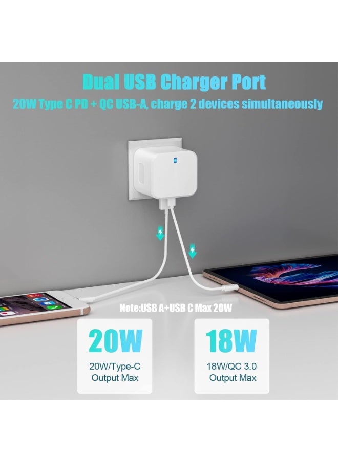 MUNTAQI [Apple MFi Certified] 20W USB-C Fast Charger Plug & Cable – PD Wall Adapter + Type-C to Lightning Cable – Quick Charging Compatible with iPhone 14/13/12/11 Pro Max, iPad, AirPods & More - Image 4