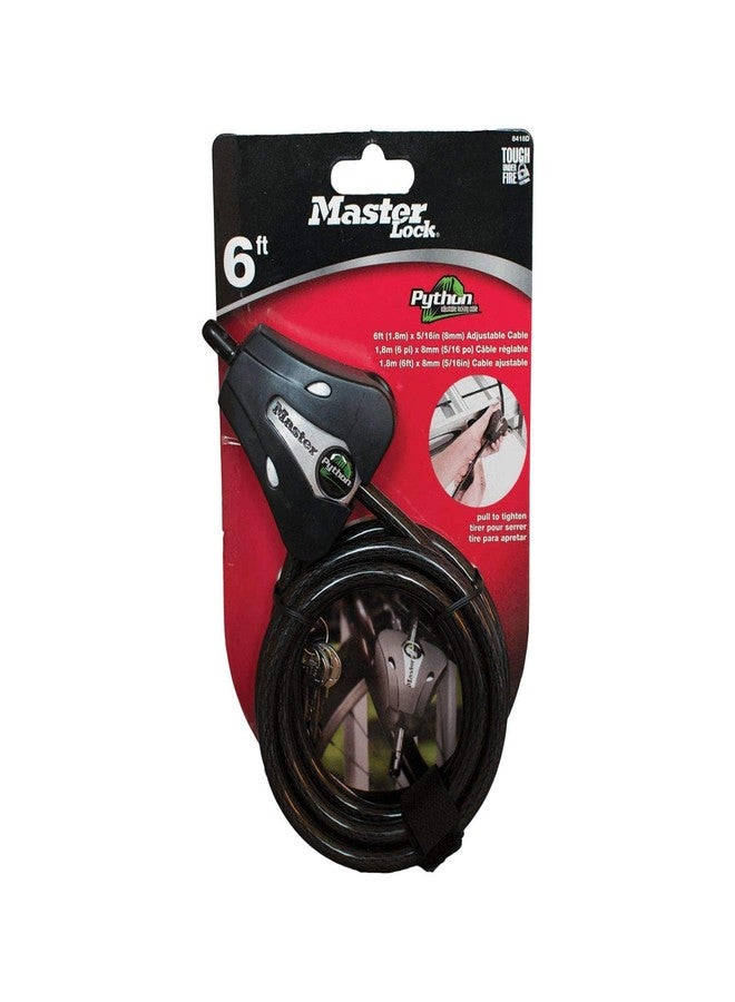 Covert Scouting Cameras, Master Lock Python Trail Camera Security Cable, Black, Length: Adjustable 6-72" (2168) - Image 1