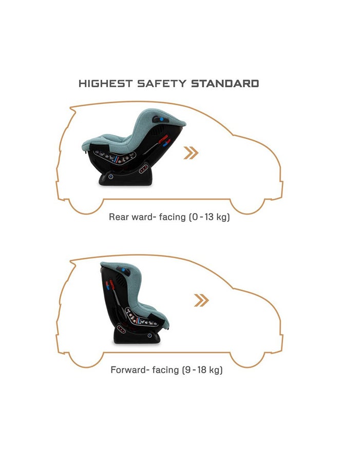 neobreez Nestii Infant/Baby/Kids Travel 2 In1 Convertible Car Seat, Ece R44, Space Saving Car Seat Reducer & Wedge, Forward Facing & Rear Facing, Slip Stopper, Injection Mold, 4 Level Recline (0-4 Years, 18Kg)  - Image 5