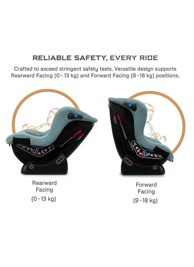 neobreez Nestii Infant/Baby/Kids Travel 2 In1 Convertible Car Seat, Ece R44, Space Saving Car Seat Reducer & Wedge, Forward Facing & Rear Facing, Slip Stopper, Injection Mold, 4 Level Recline (0-4 Years, 18Kg)  - Image 4
