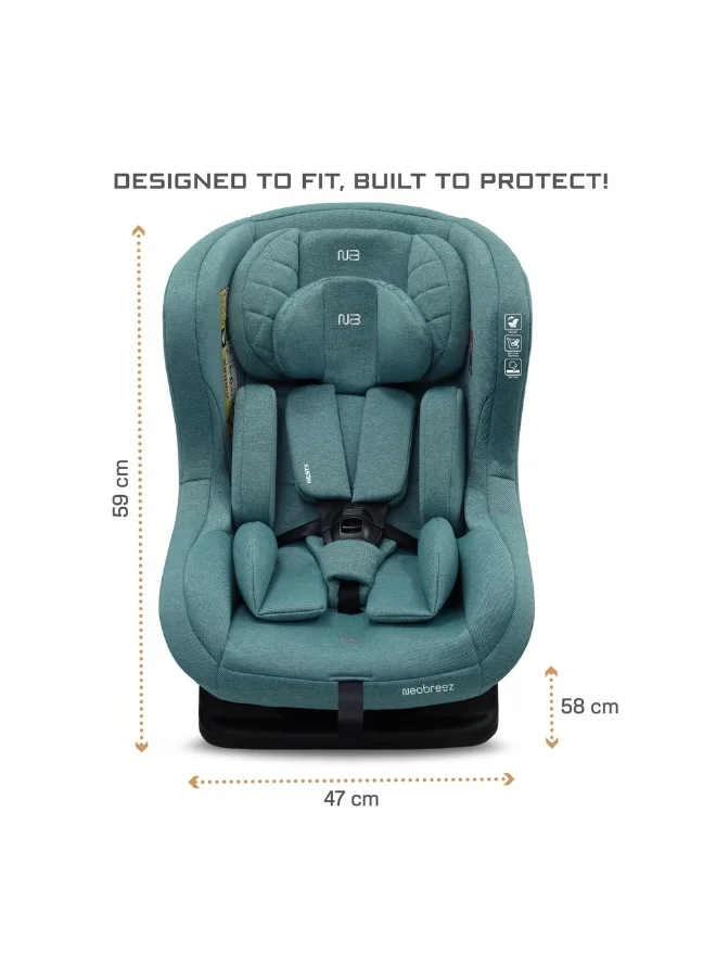 neobreez NESTII Infant/Baby/Kids/Toddler Travel 2 In 1 Convertible Car Seat, ECER44, Reducer & Wedge, Forward Facing&Rear Facing,  Slip Stopper, Injection Mold, 4 Level Recline, 0-4Yrs, 18Kg, Group 0+/1, 5 Point Harness