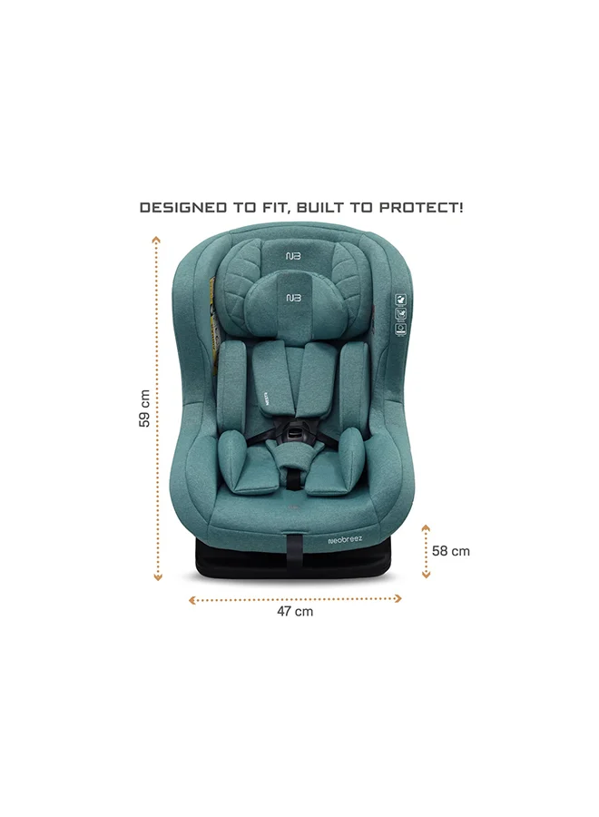 neobreez NESTII Infant/Baby/Kids/Toddler Travel 2 In 1 Convertible Car Seat, ECER44, Reducer & Wedge, Forward Facing&Rear Facing,  Slip Stopper, Injection Mold, 4 Level Recline, 0-4Yrs, 18Kg, Group 0+/1, 5 Point Harness