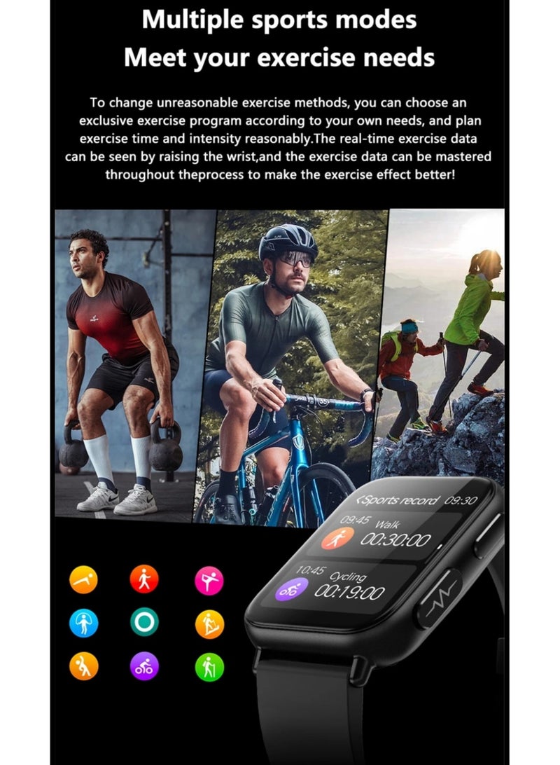 AROAQ Accurate Measure Blood Sugar Smart Watch Men ECG+PPG Heart Rate Blood Oxygen Health Smartwatch Women Sport Watches - Image 5