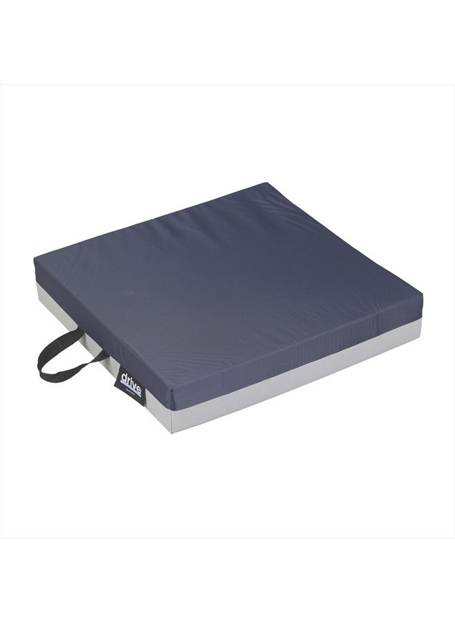 Drive Medical 14891 Skin Protection Gel "E" Wheelchair Seat Cushion, 16 x 16 x 3 Inch, 16x16x3 Inch (Pack of 1)  - Image 1