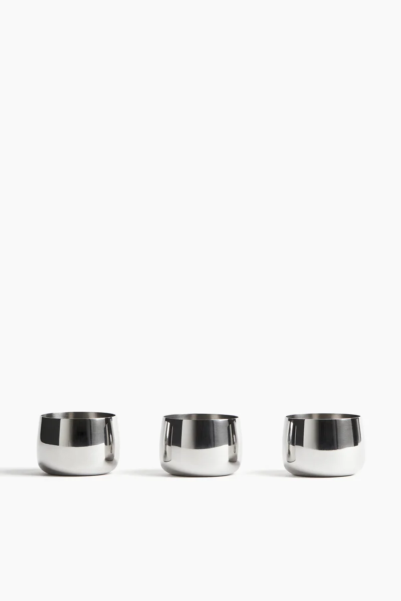 H&M 3-pack metal tealight holders