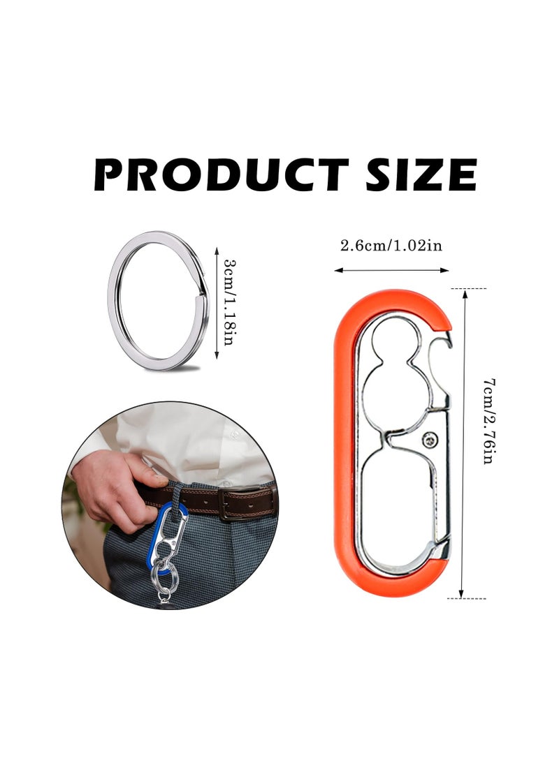 Generic 6 Heavy Duty Bottle Opener Keychains with Quick Release Design for Men and Women, Perfect for Parties and Outdoor Activities  - Image 2