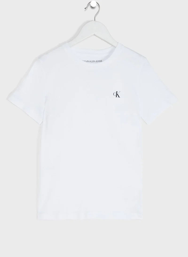 Calvin Klein Jeans Kids 2 Pack Monogram Logo  T-Shirt