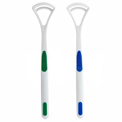 Kproxi New Hot Away Hand Scraper Fashion Tongue Cleaner Brush with Silica Handle -2 Pieces - Image 1