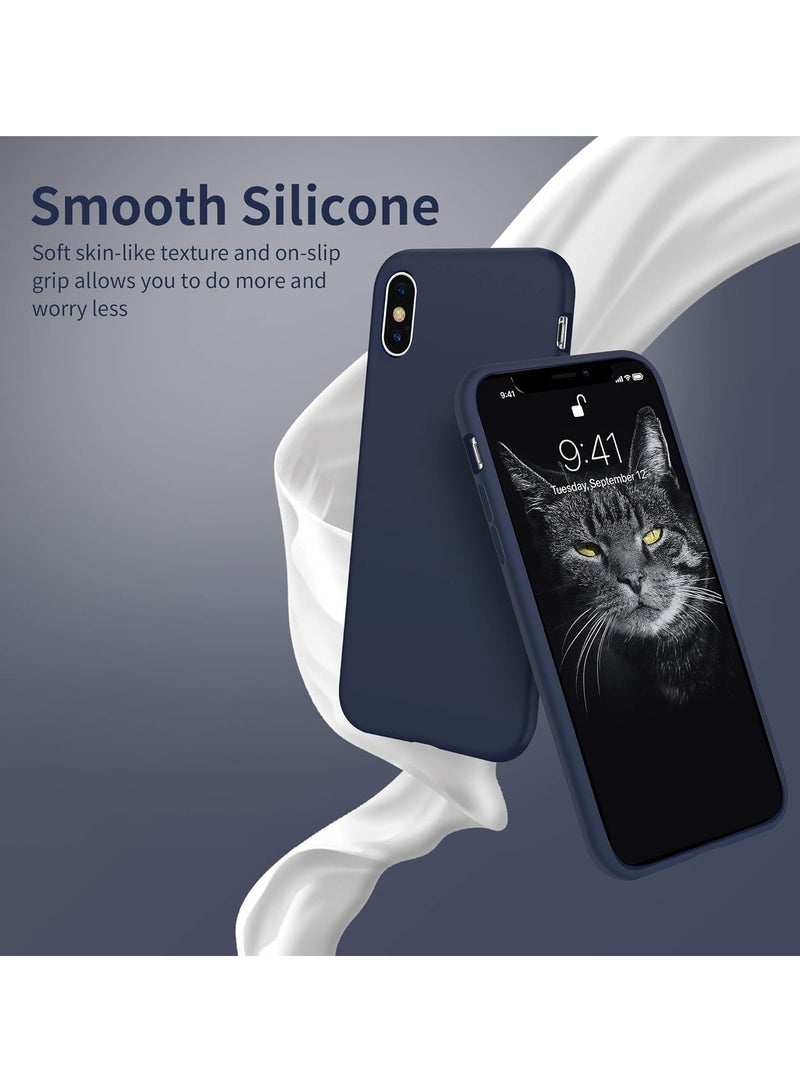 DUSALA iPhone XS Max Case, Liquid Silicone Phone Case for iPhone XS Max 6.8 Inch, Colorful Silky-Soft Protective Cover (Blue) - Image 3