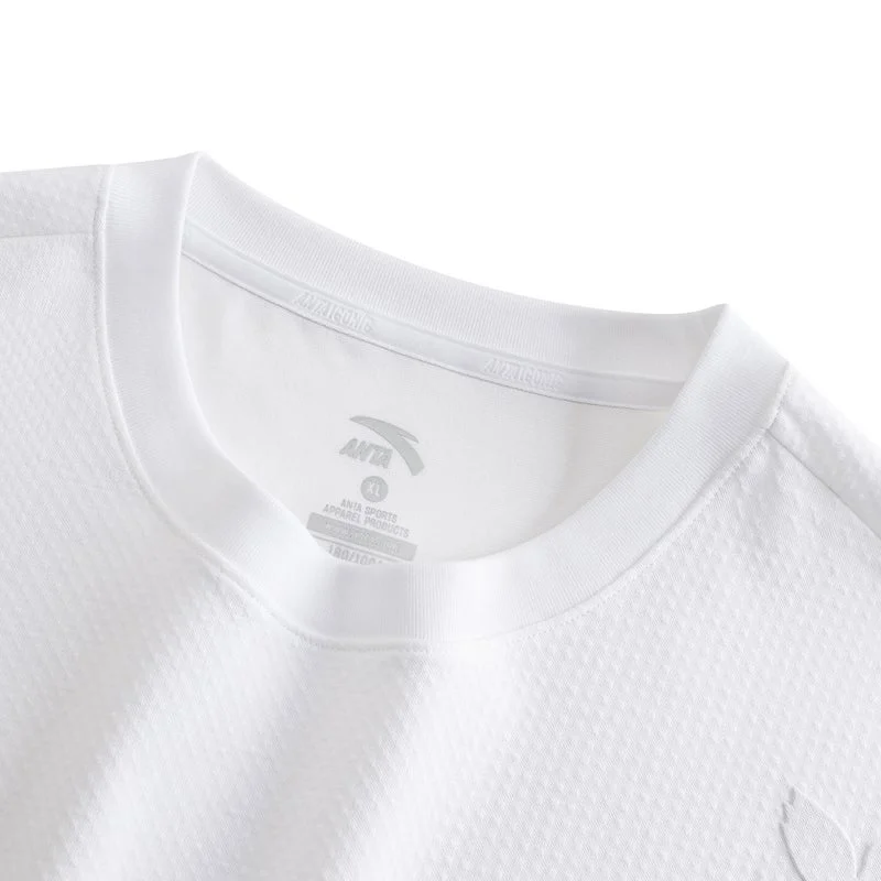 Anta white Iconic Men's Short-Sleeve T-Shirt for Men | Best Price UAE