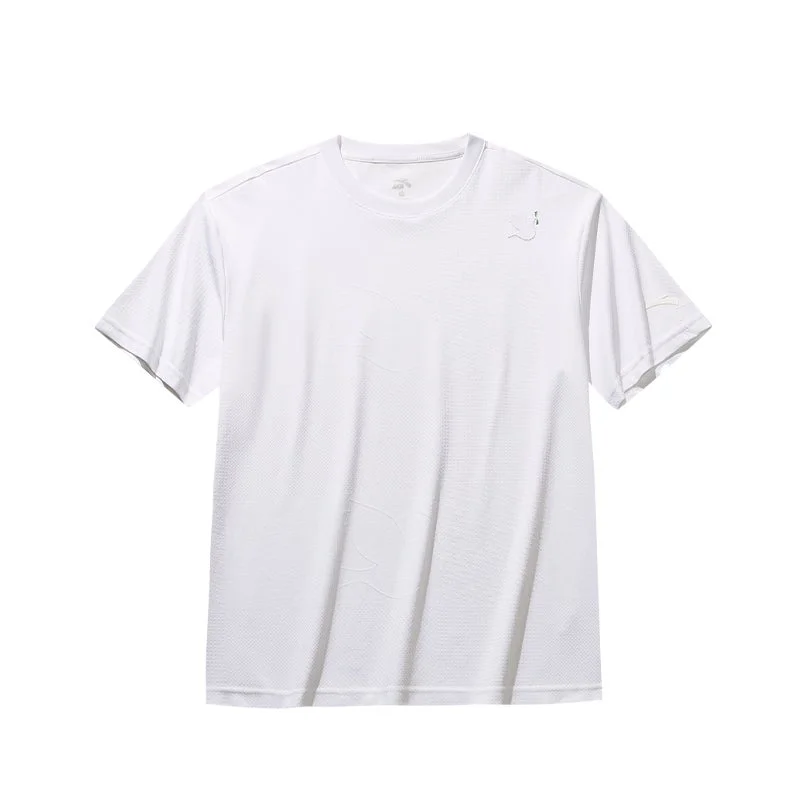 Anta white Iconic Men's Short-Sleeve T-Shirt for Men | Best Price UAE