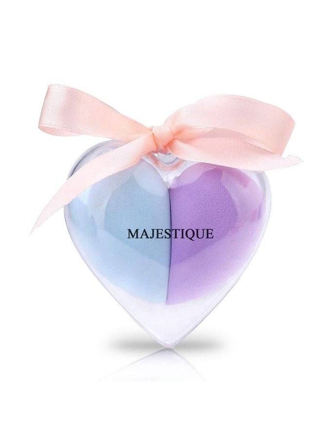 MAJESTIQUE Heart Shape Blender Beauty Makeup Sponge Set Foundation Blending Face Beauty Sponge Flawless For Liquid Cream And Powder Makeup Sponges 1Set  - Image 1