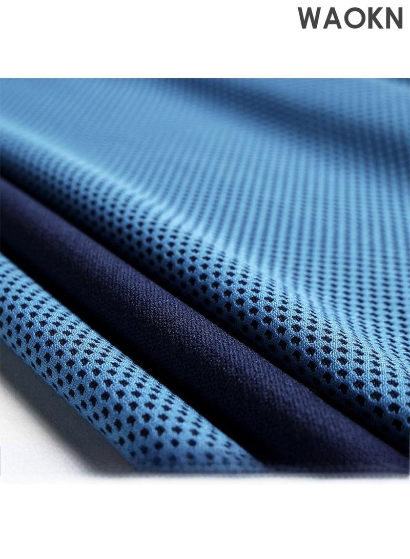 WAOKN 8-piece set of oversized cooling towels, ultra-fine fiber soft and breathable cooling towels, instant cooling and soothing towels, can be used for exercise, yoga, golf, gym, camping, running and other scenarios. - Image 5