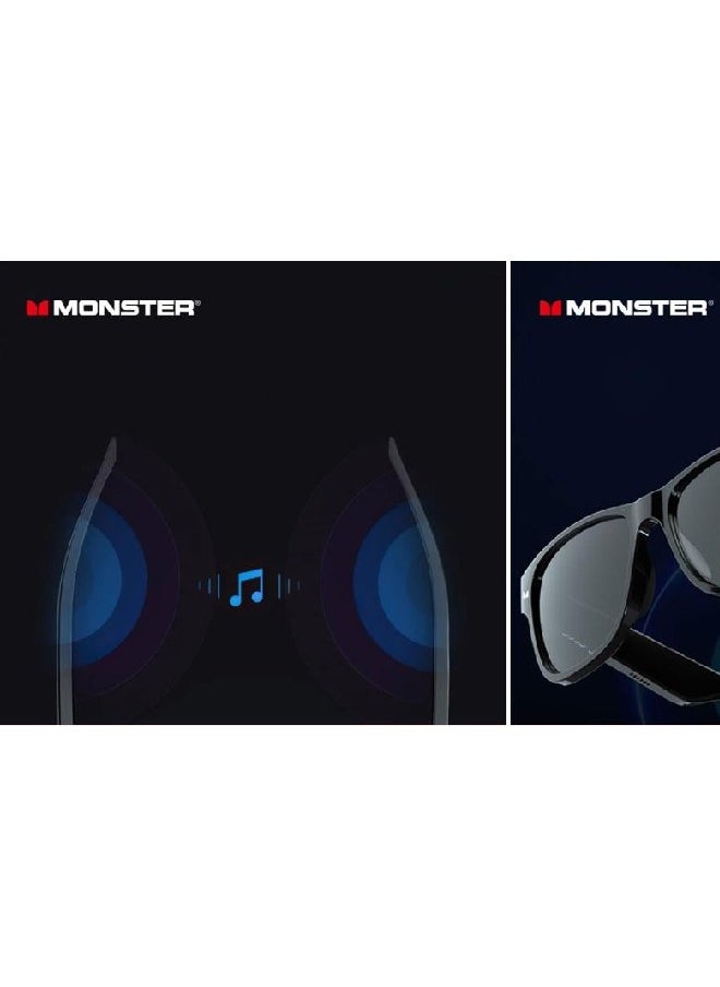 Monster - Monster S01 Glasses Smart Glasses Headset Wireless Sunglasses Outdoor Sport Earphone Calling Music Eyeglasses - Image 1