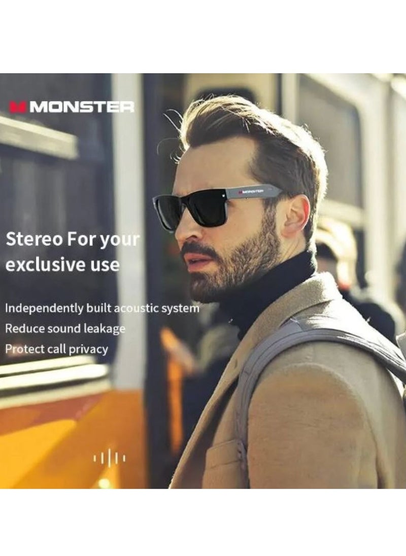 Monster - Monster S01 Glasses Smart Glasses Headset Wireless Sunglasses Outdoor Sport Earphone Calling Music Eyeglasses - Image 1