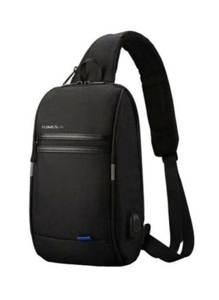 Imported waterproof men's shoulder bag with USB port and distinctive design suitable for multiple uses - black - pzsku/ZBE319561B204CE76D689Z/45/1744755703/b5ce861a-0a38-486a-823f-b7602234e09e