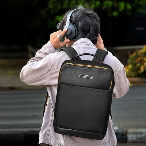 Nu Republic Triphop Backpack for Men Women 25L Office Casual 15.6-inch Laptop Bag Water-resistant Multi-pockets Sleek Smart College Backpack with USB Port YKK Zipper - Image 5