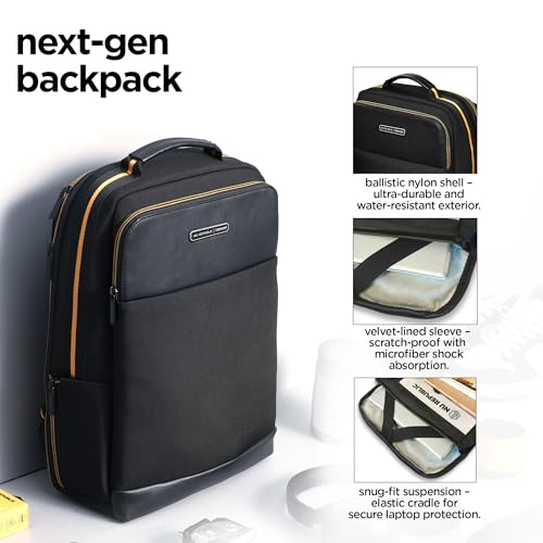 Nu Republic Triphop Backpack for Men Women 25L Office Casual 15.6-inch Laptop Bag Water-resistant Multi-pockets Sleek Smart College Backpack with USB Port YKK Zipper - Image 2