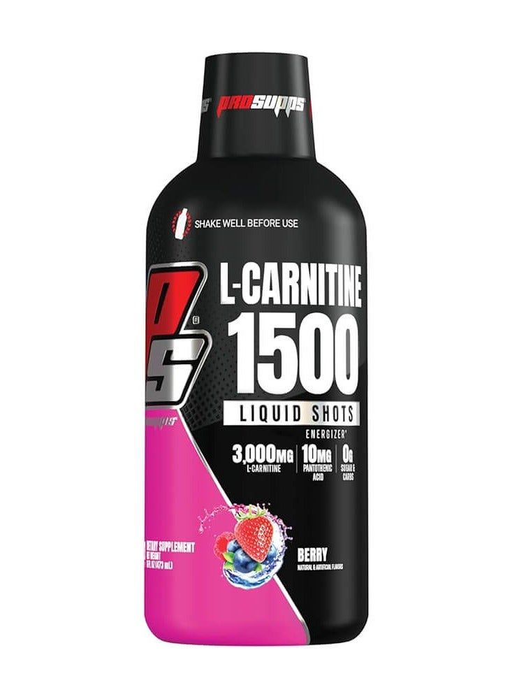 ProSupps L-Carnitine 1500 Liquid Shots 473ml Berry - Image 1