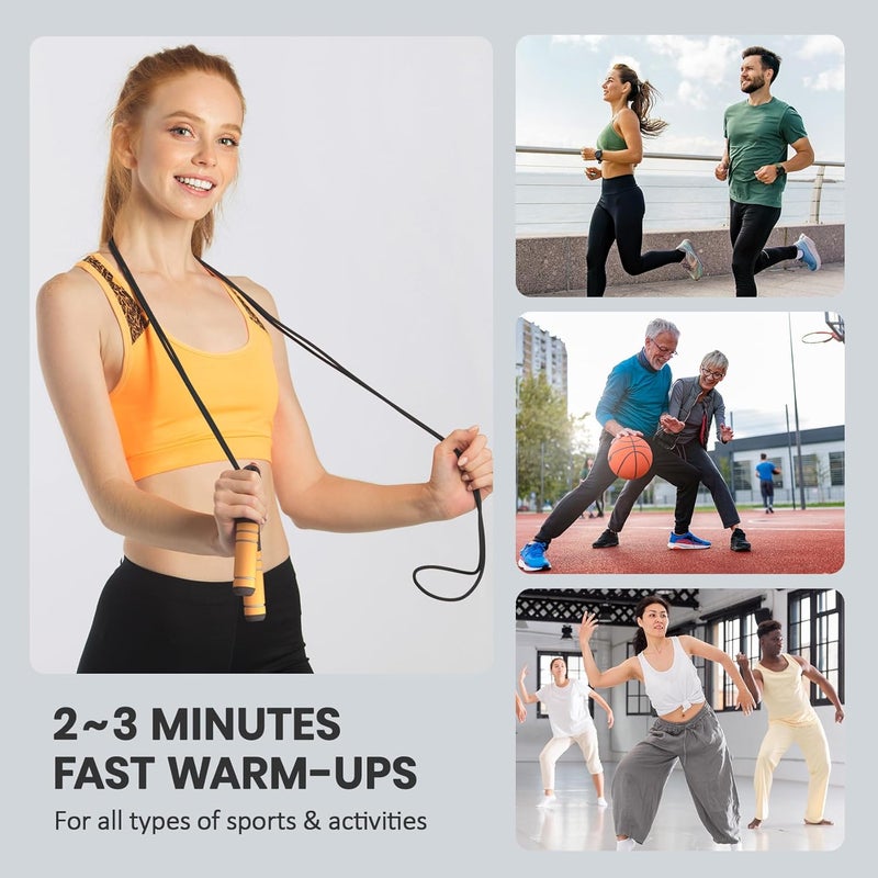 multifun Digital Jump Rope with Smart Counter & Timer - Adjustable Speed Skipping Rope for Fitness, Weight Loss, Boxing, MMA - Tangle-Free Ball Bearings & Anti-Slip Handles for Men, Women, Kids - Image 5