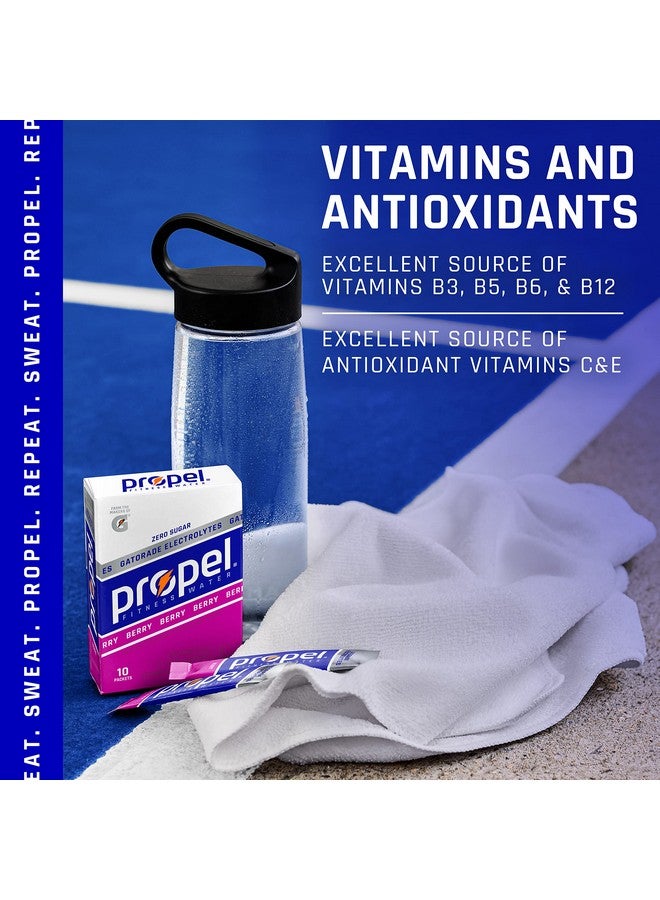 Propel Powder Packets, Black Cherry With Electrolytes, Vitamins and No Sugar (Packaging May Vary), 10 Count (Pack of 12) - Image 4