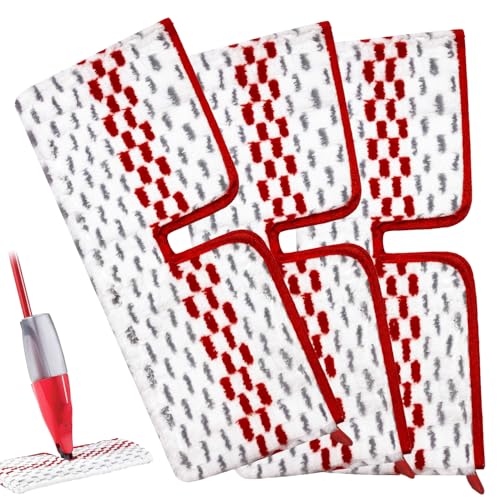 JIUMEE 3 Packs Microfiber Spray Mop Pads Compatible with Promist MAX Reusable Spray Mop Refills for Oceda ProMist Dust Mop,Dual-Action Washable Flip Mop Pads Replacement for Dry Wet Floor Cleaning. - Image 1