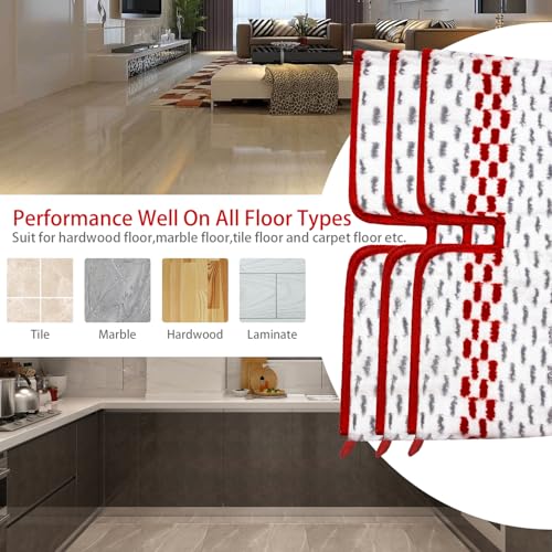 JIUMEE 3 Packs Microfiber Spray Mop Pads Compatible with Promist MAX Reusable Spray Mop Refills for Oceda ProMist Dust Mop,Dual-Action Washable Flip Mop Pads Replacement for Dry Wet Floor Cleaning. - Image 3
