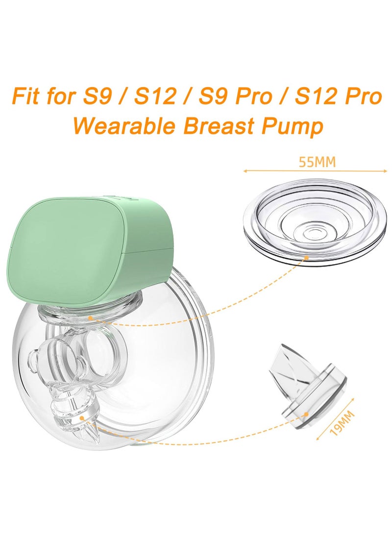 XiuWoo 6Pack Silicone Duckbill Valve and 4Pack Silicone Diaphragm Compatible with S9 / S12 / S9Pro / S12Pro Wearable Breastpump, Electric Breast Pump Replacement Parts, Breastfeeding Essential Accessories  - Image 2