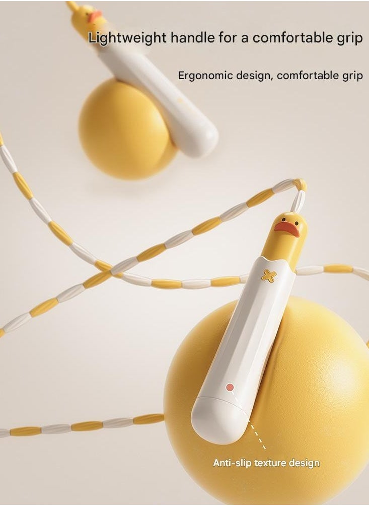 Generic Shell Breaking Duck Bamboo knot Skipping Rope For Children Aged 3-5 Kindergarten Babies Beginner First Grade Elementary School Students Sports Rope  - Image 4