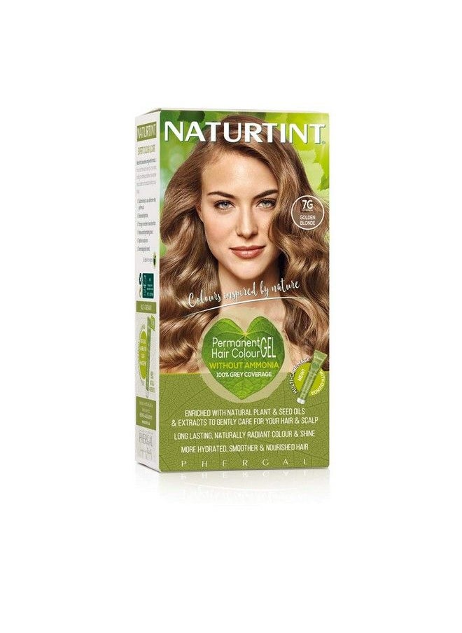 NATURTINT Permanent Hair Colour 7G Golden Blonde | Plant Enriched Radiant Colour | Ammonia Free | Veganfriendly Formula | Long Lasting Grey Coverage  - Image 2