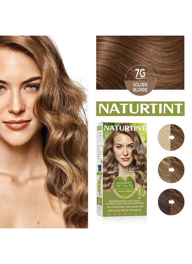 NATURTINT Permanent Hair Colour 7G Golden Blonde | Plant Enriched Radiant Colour | Ammonia Free | Veganfriendly Formula | Long Lasting Grey Coverage  - Image 4