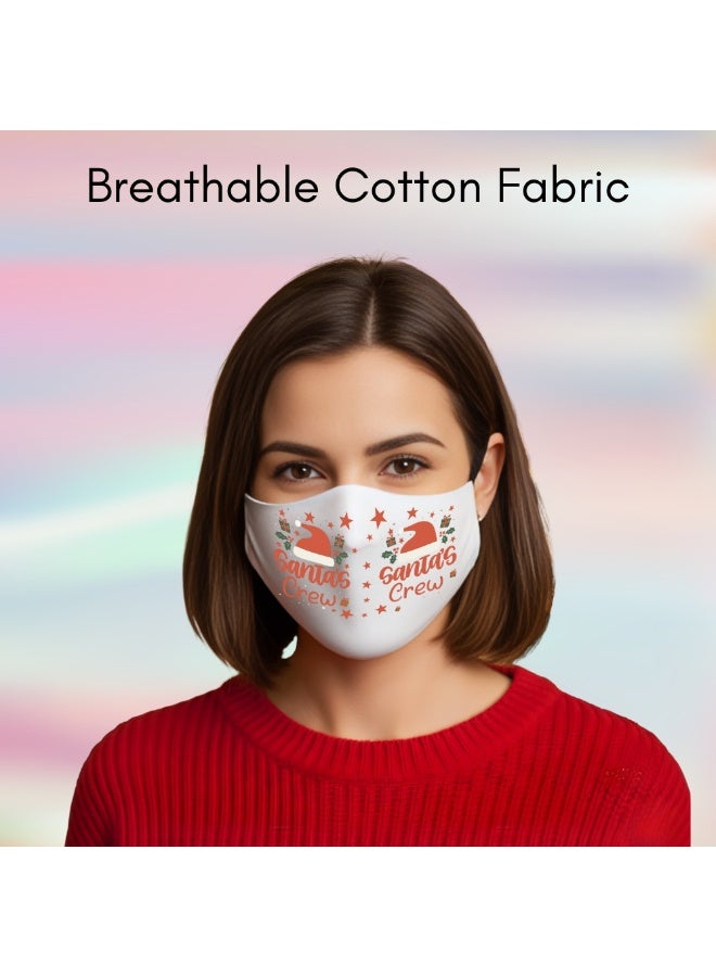 PRINTSHOP4ME Christmas Adult Face Protection Novelty Mask,Washable And Adjustable For Men Women And Youth - Image 3