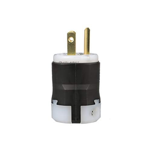EATON AH5266 Wiring Arrow Hart Impact Resistant Ultra Grip Plug, 125 Vac, 15 A, 2 P, 3 W, Black, 4.4 x 1.8 x 1.9, White - Image 3