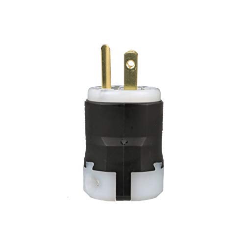 EATON AH5266 Wiring Arrow Hart Impact Resistant Ultra Grip Plug, 125 Vac, 15 A, 2 P, 3 W, Black, 4.4 x 1.8 x 1.9, White - Image 5