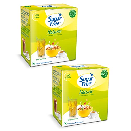 Sugar Free سكر خالي من السعرات ناتورا، 100 ظرف (عبوة من 2) | 100% آمن | مثبت علمياً ومختبر | حلو مثل السكر ولكن بدون سعرات حرارية | - Image 1