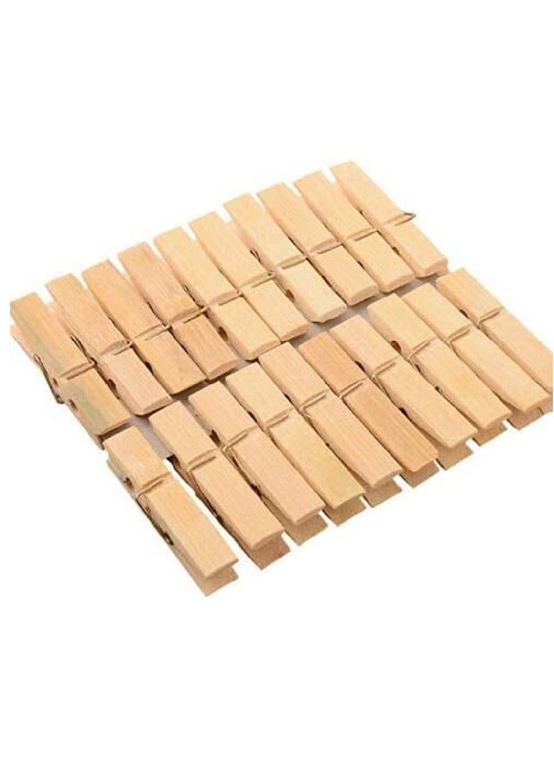 Xintong 40 Pieces Wooden Clothespins Multipurpose Dry Pins - Image 2