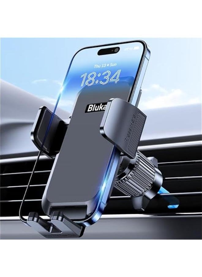 ماركة غير محددة Car Phone Holder Mount, Super Stable Air Vent Cell Phone Car Mount with 2025 Metal Hook Clip, 360° Rotation,One on Release for iPhone, Samsung, Google, and All Other Smartphones  - Image 1