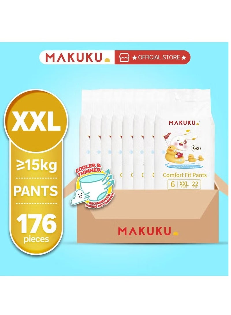 Makuku حفاضات بنطلون مريحة مقاس 6 15+كجم 18-24 شهر