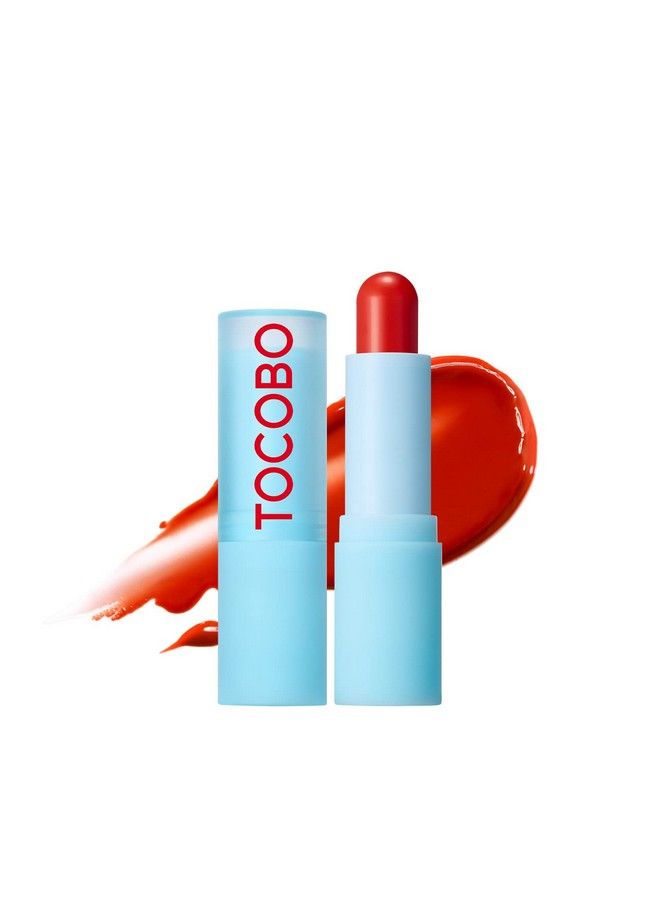 Tocobo بلسم شفاه زجاجي ملون 013 أحمر برتقالي 0.67 أونصة / 19 جرام | بلسم شفاه مرطب نباتي متألق ولون شفاف ملون زاهي - Image 1
