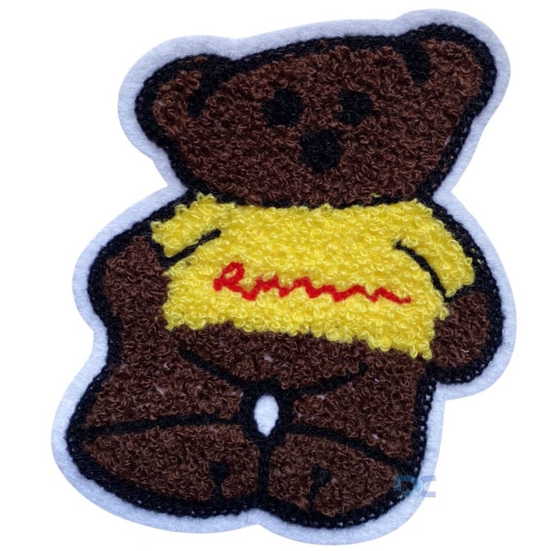 Daily Crafts Daily Crafts Unisex Kids Patches Needlework Sew on Stitching Clothes Patch for Clothes Boutiques Jackets Jeans Bags Multicolor Towel Design Cute Teddy Bear - Image 5