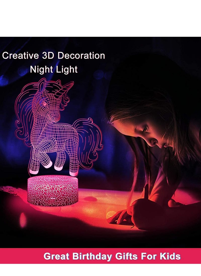 althiqahkey Unicorn Multicolor Night Light for Kids  Unicorn Toys for Girl  16 Colours Changing Night Lamp with Remote Control  - Image 3