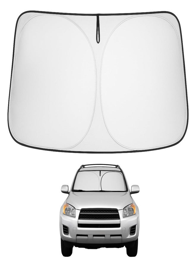 Proadsy Front Windshield Sun Shade Foldable Sunshade Protector Custom Fit 2006-2012 Toyota RAV4 SUV Crossover, LE XLE Premium Limited XSE Hybrid Adventure Accessories 2023 Upgrade - Image 1